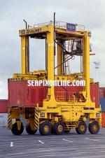 ID 1867 PORT OF AUCKLAND, NZ - A straddle carrier, Axis Fergusson Container Terminal.